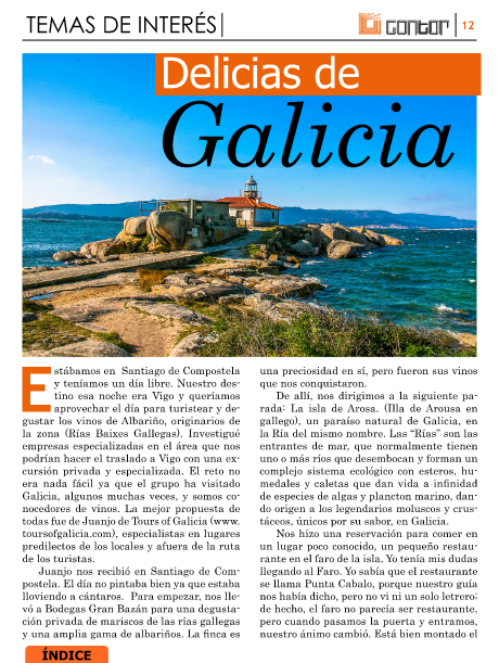 Articulo Tours of Galicia